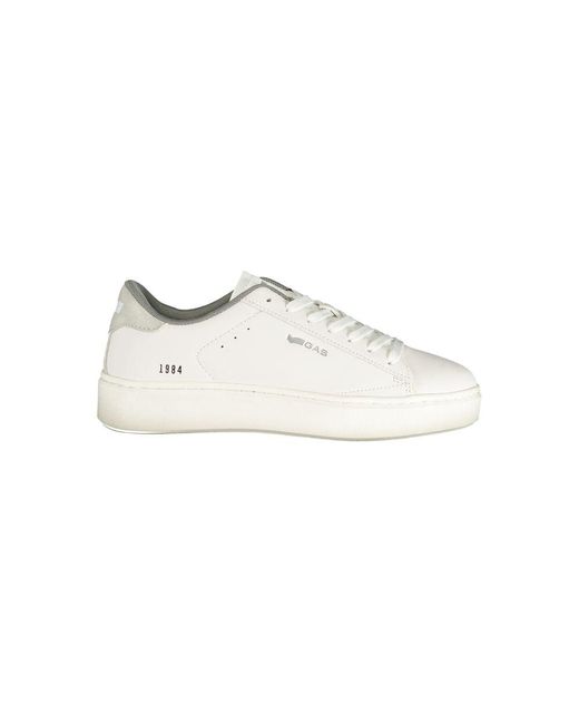 Gas White Bianco Poliuretano Donna Sneaker