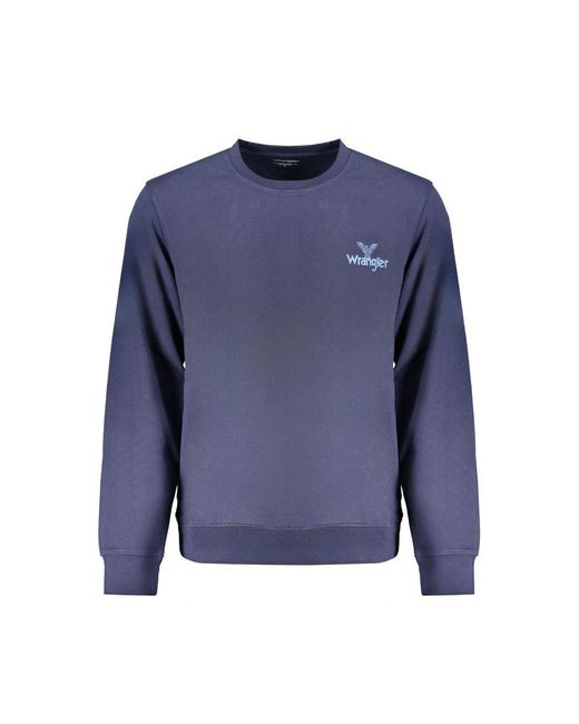 Wrangler Blue Cotton Sweater for men