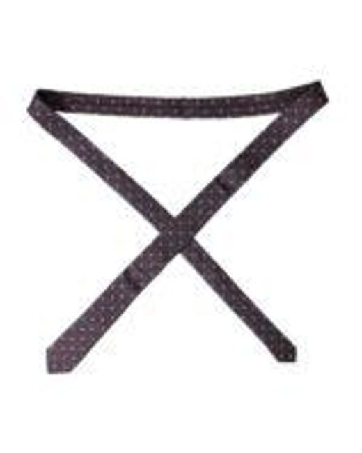 Dolce & Gabbana Purple Polka Dot Tie Classic Style for men