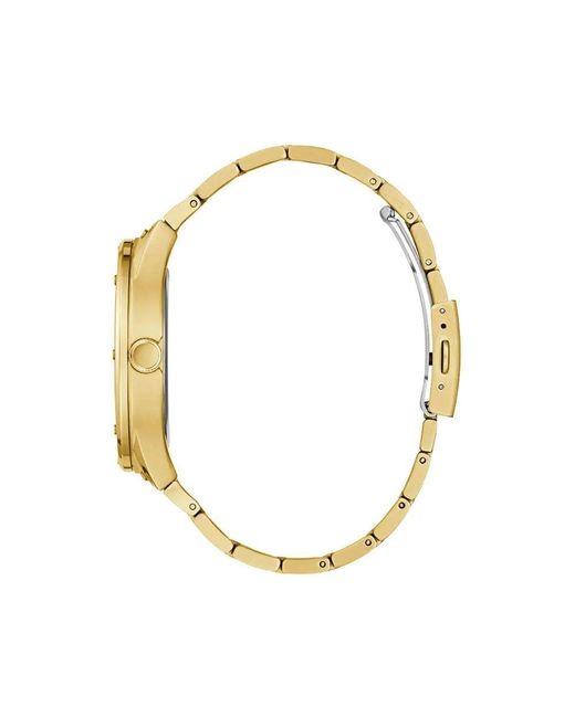 Guess Metallic Gold Stainless Steel Dress Watch