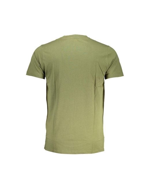 Roberto Cavalli Green Cotton T-Shirt for men