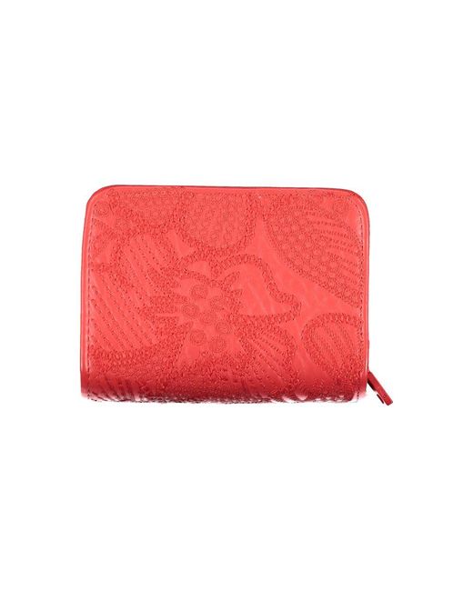 Desigual Red Polyethylene Wallet