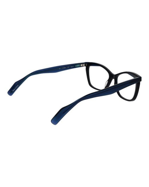 Yohji Yamamoto Black Blue Plastic Glasses (frames) for men