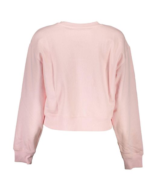 Guess Pink Cotton Sweater for men