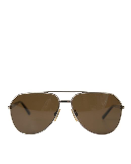 Dolce & Gabbana Brown Elegant Full Rim Sunglasses for men