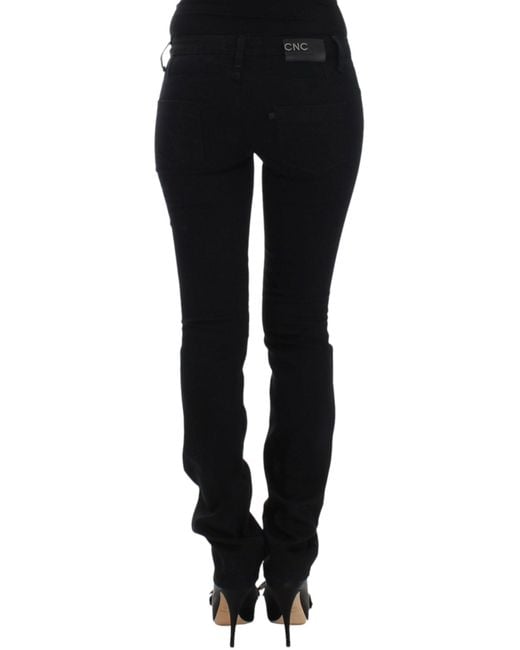 CoSTUME NATIONAL Straight Leg Jeans Black Sig12469