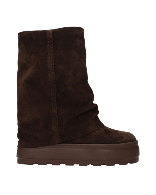 Casadei Brown Suede Boots/Cocoa