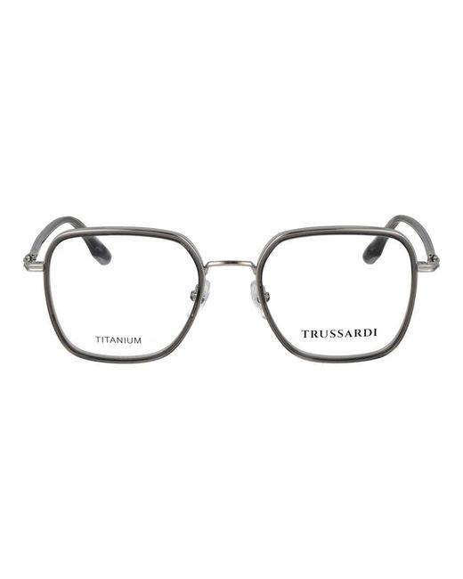 Trussardi Metallic Gray Titanium Glasses (frames)