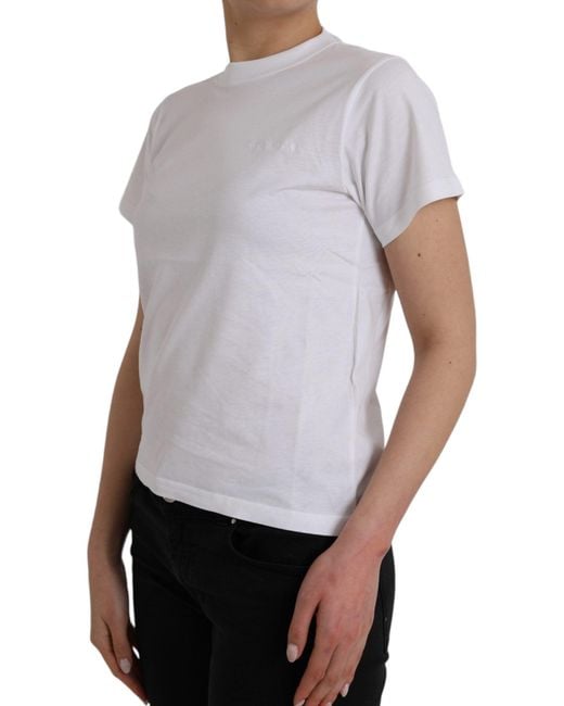 Balenciaga White Cotton Crew Neck Short Sleeves T-Shirt (Pre-Owned)