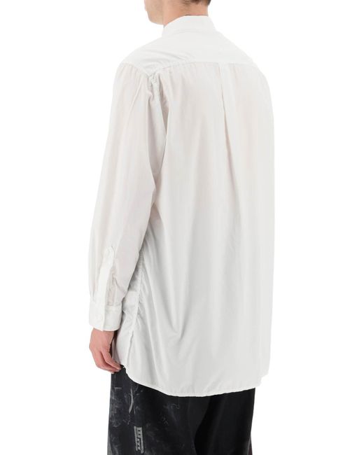 Yohji Yamamoto White Classic Cotton Shirt With Pocket for men