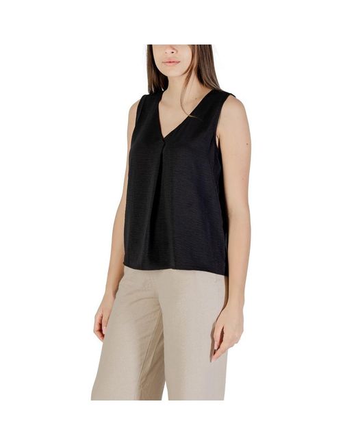 ONLY Black Recycled Polyester Tank Top