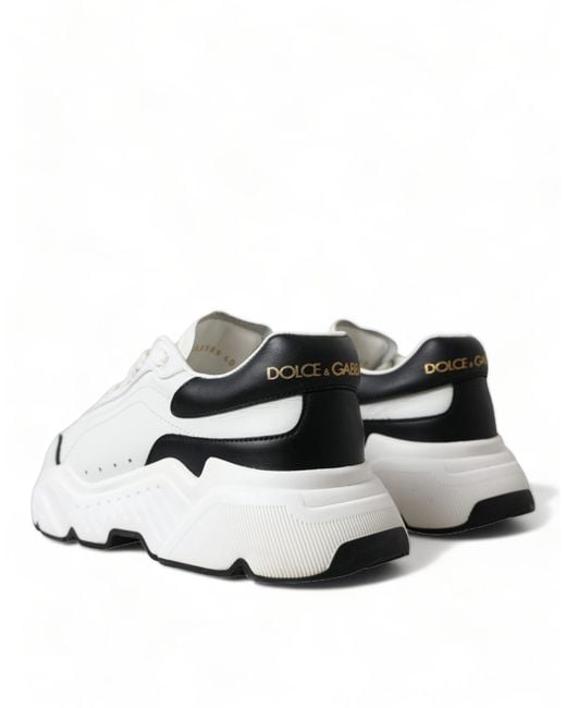 Dolce & Gabbana White Daymaster Leather Sneaker