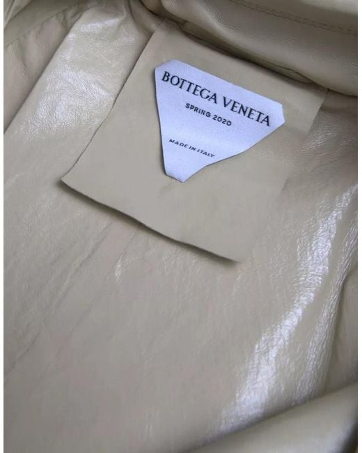 Bottega Veneta Natural Lambskin Leather Trench Coat Jacket for men