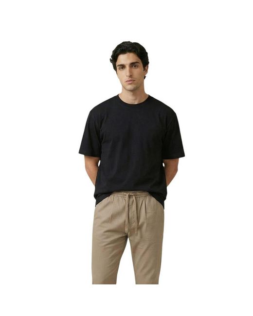 Gianni Lupo Black Cotton T-Shirt for men