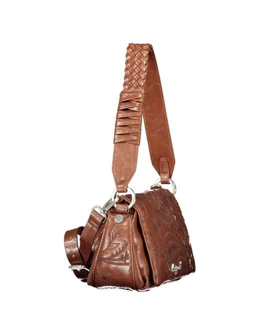 Desigual Brown Polyurethane S Bag