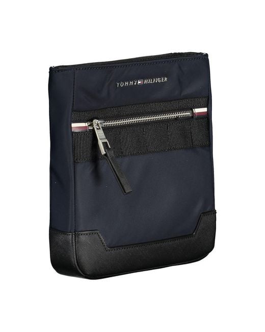 Tommy Hilfiger Blue Sleek Shoulder Bag With Contrasting Details for men