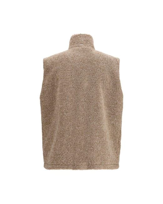 Herno Brown Beige Polyester Sleeveless Jacket for men