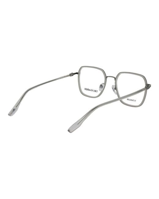 Trussardi Metallic Gray Titanium Glasses (frames)