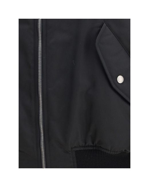 Saint Laurent Black Bomber Boule Oversiz for men