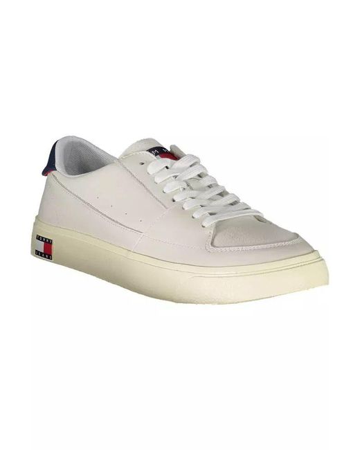 Tommy Hilfiger White Polyester Sneaker for men