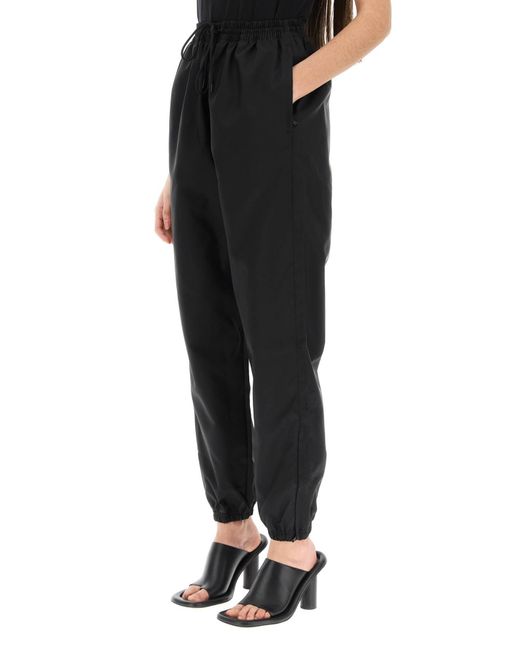 Wardrobe NYC Black High-waisted Nylon Pants