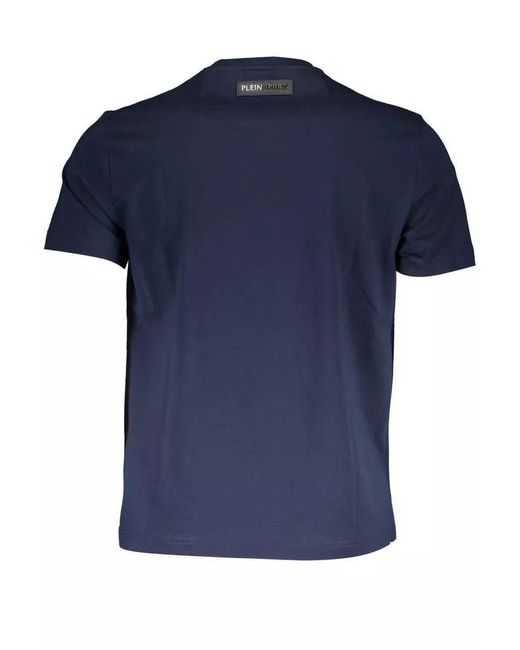 Philipp Plein Blue Cotton T-shirt for men