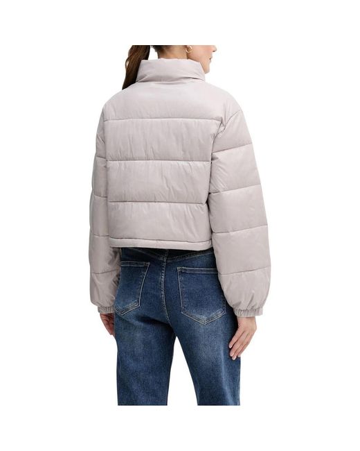 Calvin Klein Gray Purple Polyamide Jacket