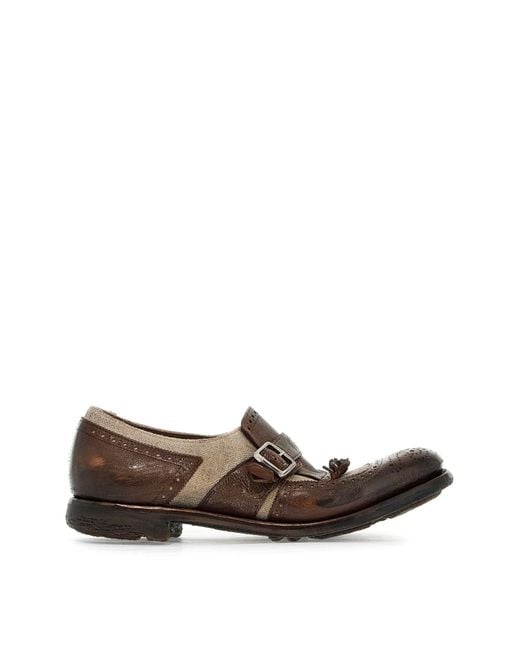 Church's Brown Vintage-Inspired Shanghai Loafers For