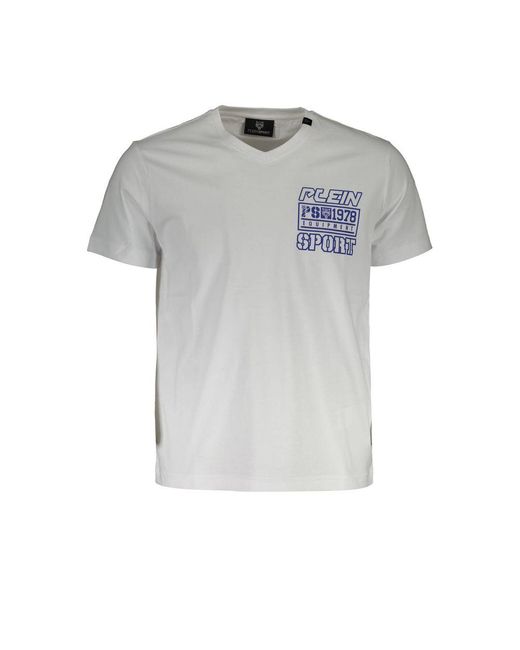 Philipp Plein Gray Cotton T-Shirt for men