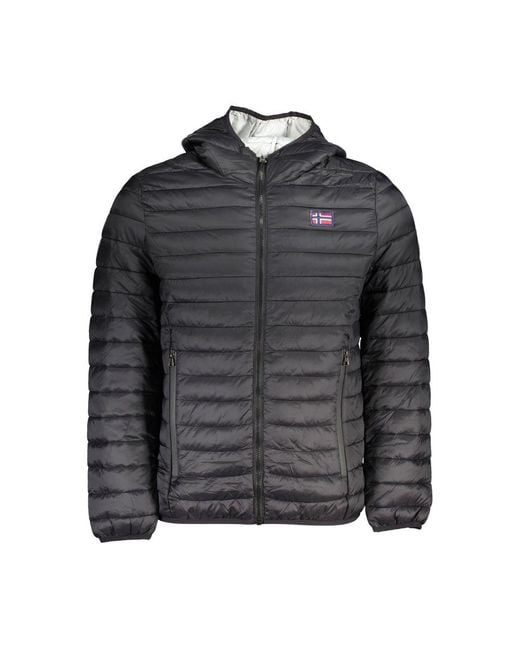 Norway 1963 Gray Black Polyamide Men's Jacket for men