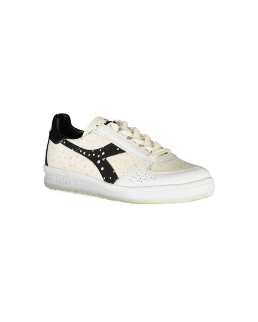 Diadora Multicolor Bianco Leather Sneaker