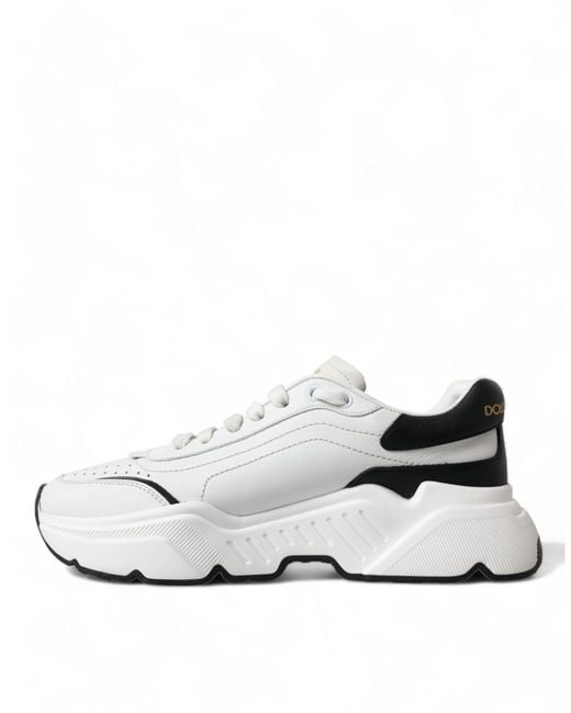 Dolce & Gabbana White Daymaster Leather Sneaker