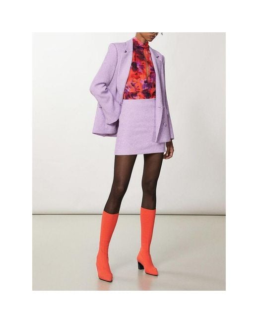 Patrizia Pepe Red Polyester Mini Skirt