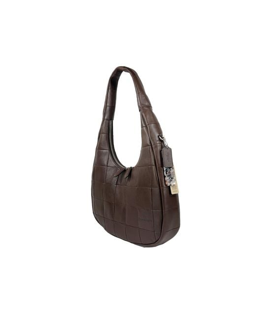 COACH Black Topia Alter Ego Crescent Shoulder Bag