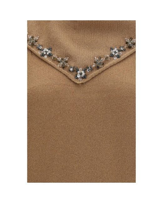 Prada Brown Cashmere Sweatshirt