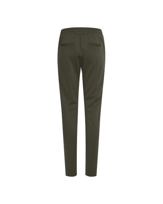 Ichi Women's Green Polyester Jeans & Pant