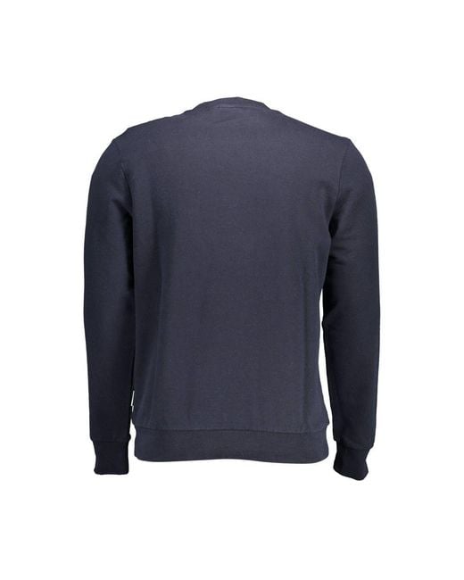 Napapijri Blue Cotton Sweater for men
