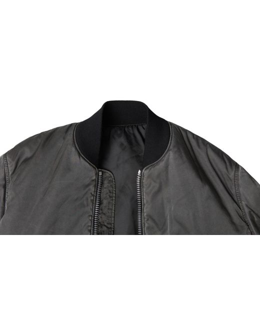 MM6 by Maison Margiela Gray Bomber Zipper Pocket Sleeves Jacket for men
