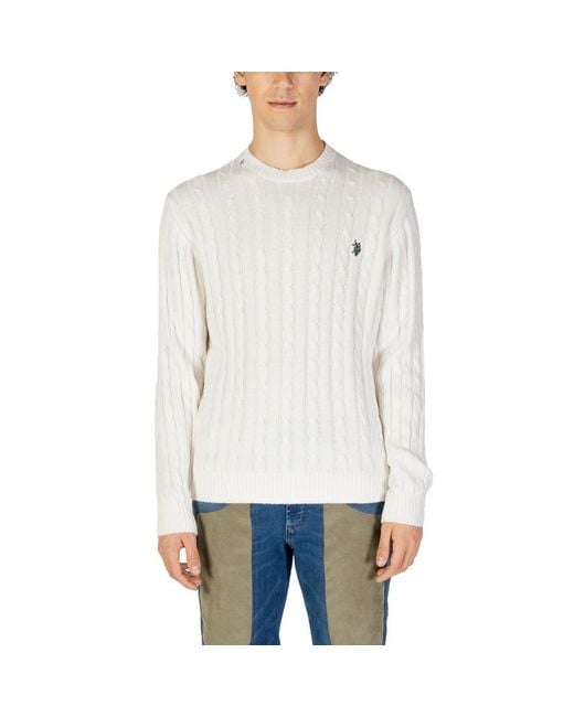 U.S. POLO ASSN. White Cotton Sweatshirt for men