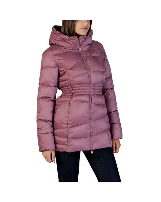 EA7 Red Purple Polyamide Bomber