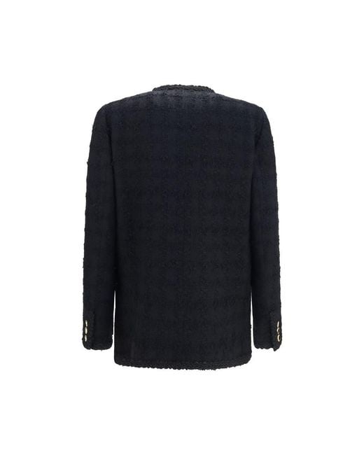 Alessandra Rich Blue Black Cotton Full