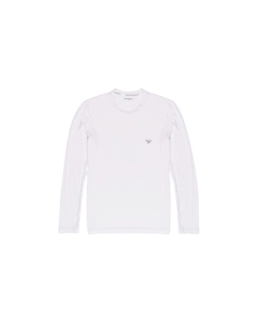 Emporio Armani White Modal Shirt for men