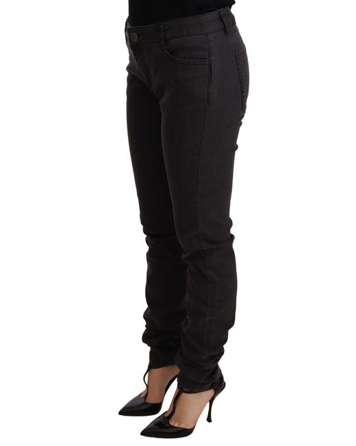 Pinko Black Chic Mid Waist Skinny Denim