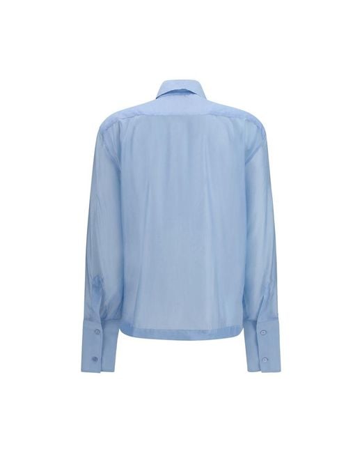 THE LATEST Blue Wool Oves Aries Dress Shirt