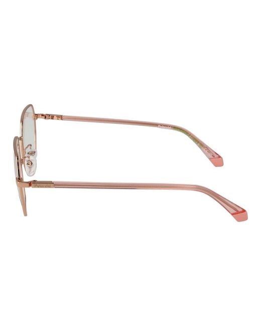 Polaroid White Gold Eco Metal Glasses (frames) for men