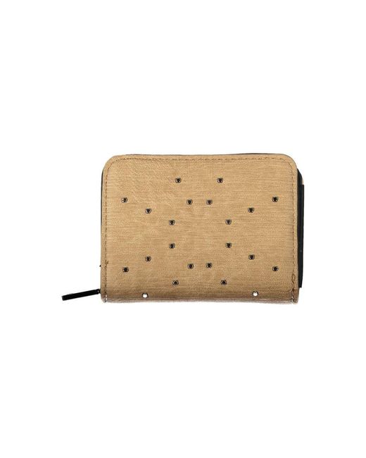 Desigual Natural Chic Wallet With Card Slots & Secure Closure