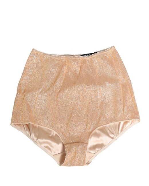 Dolce & Gabbana Natural Silk Blend High Waist Girdle Panty Underwear