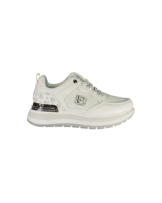 Laura Biagiotti White Bianco Poliuretano Sneaker