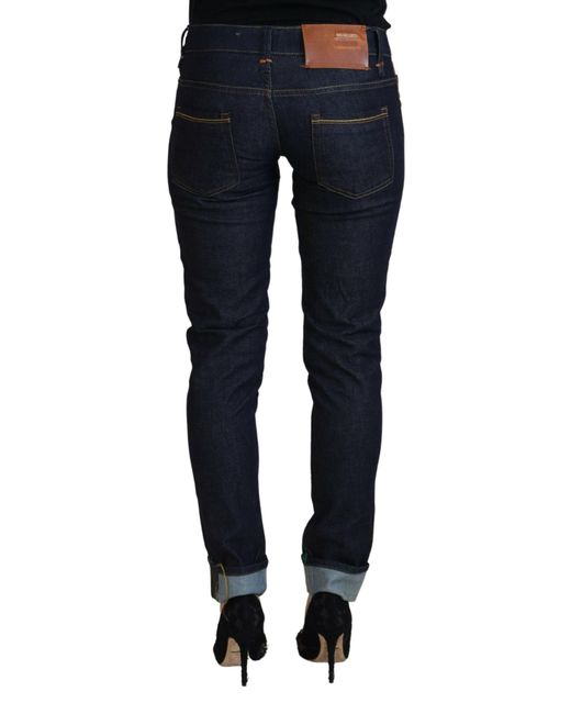 Acht Blue Chic Low Waist Skinny Denim