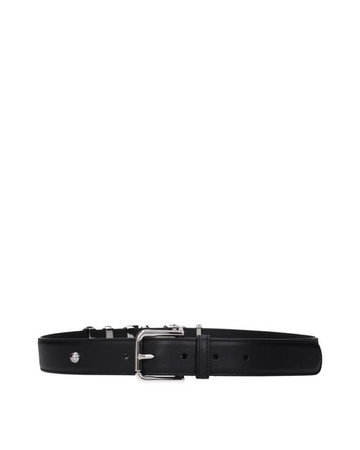 Dolce & Gabbana Black Dolce&Gabbana Leather Belt